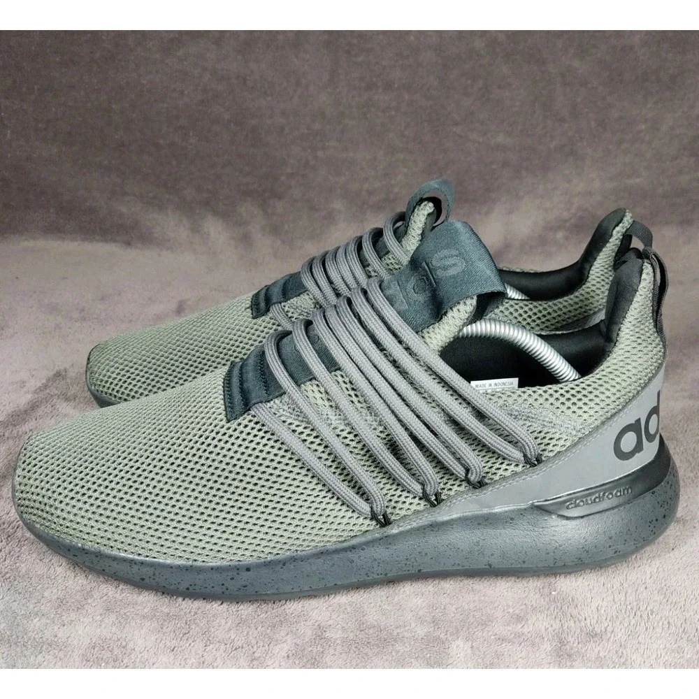 Adidas Lite Racer Adapt 3.0 Gray Black Running Shoes Sneakers‎ Mens Size 12